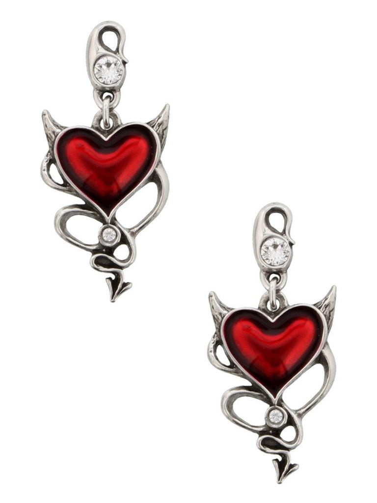 Image of Devil Heart Earrings