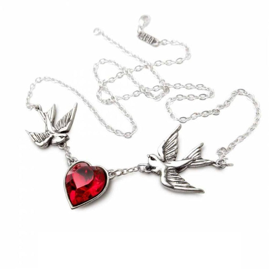 Image of Swallow Heart Necklace