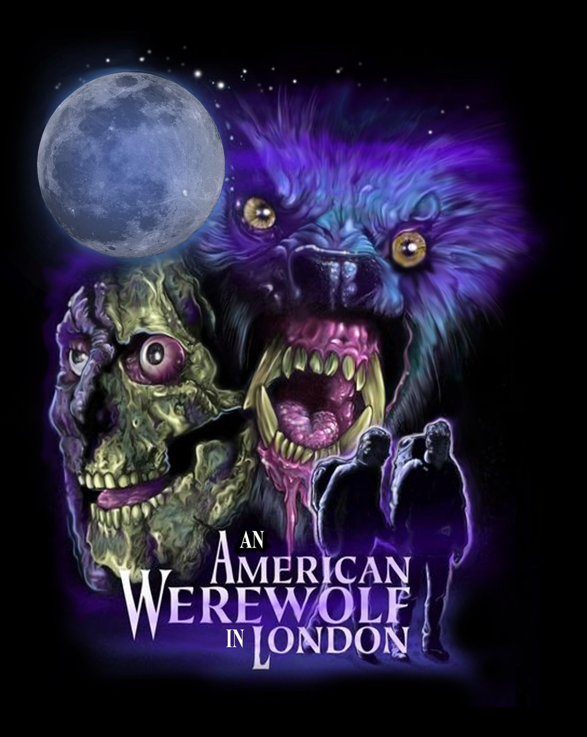 An American Werewolf - Full Moon - Classic Horror Movie T-Shirt – Wild ...