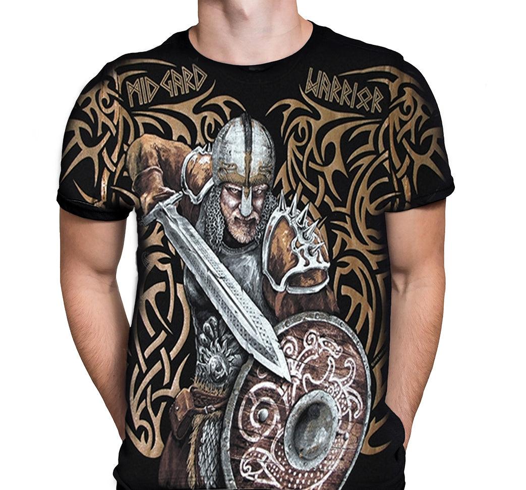 Aquila - VIKING MIDGARD WARRIOR - Mens T-Shirt