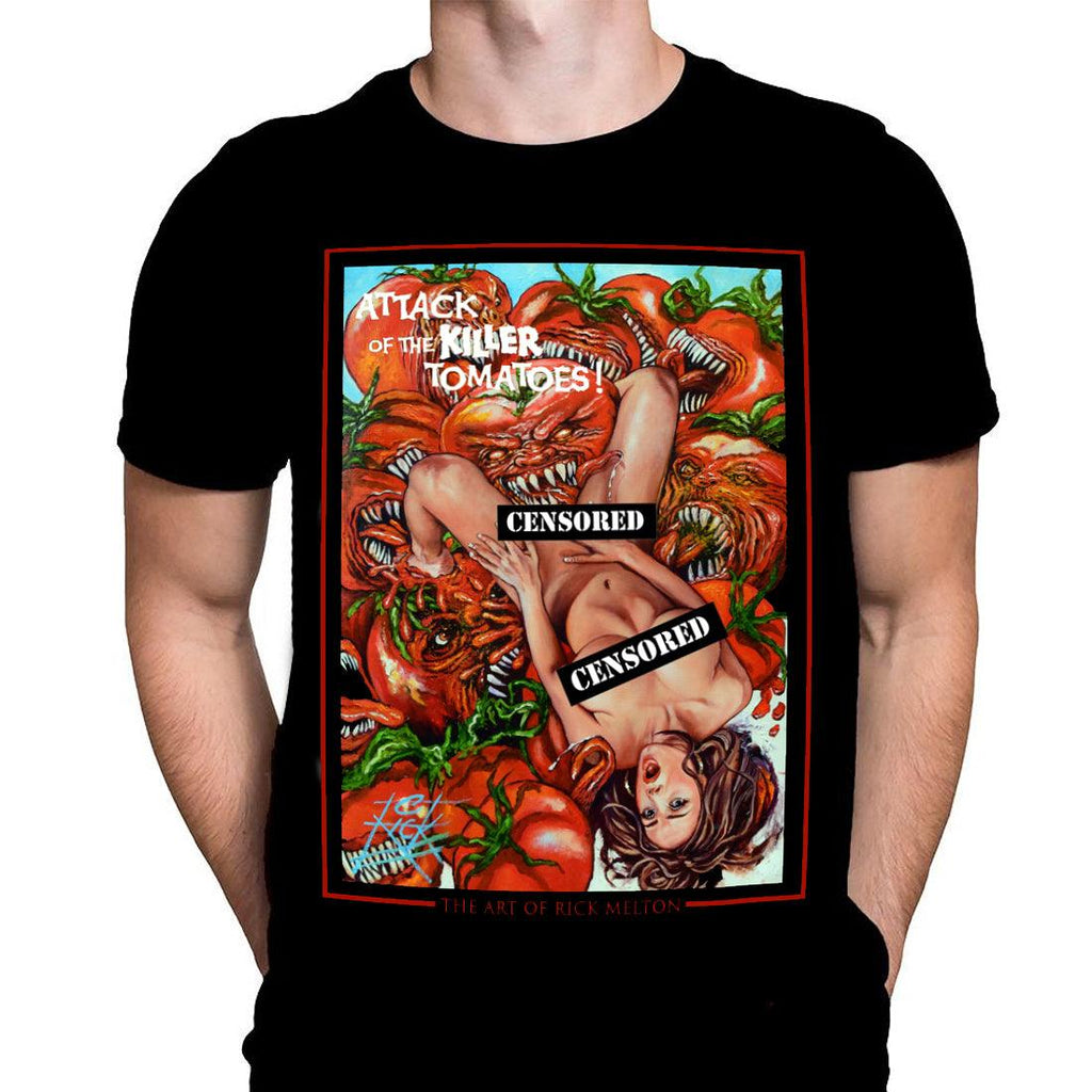 Attack of the Killer Tomatoes - Classic Horror Movie Art - T-Shirt by Rick Melton - Wild Star Hearts 