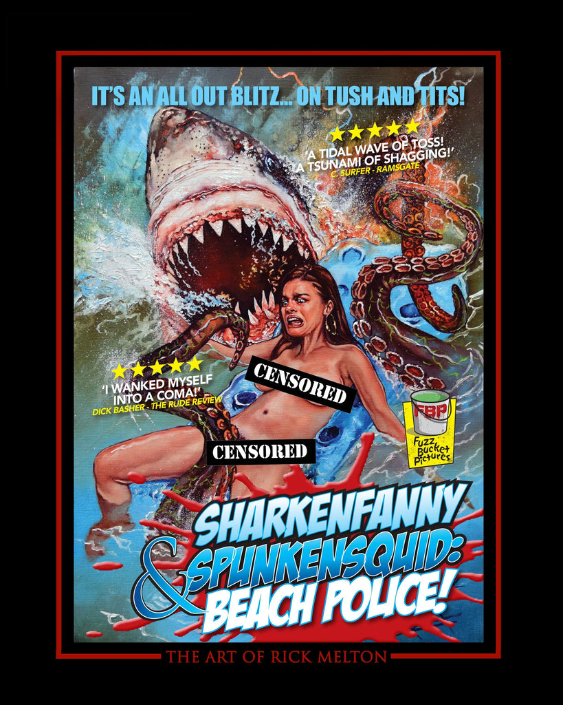 Beach Police - Suzi Shaw Art by Rick Melton - T-Shirt - Wild Star Hearts 