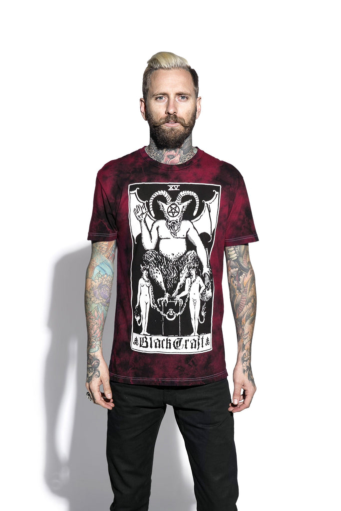 Blackcraft Cult - TAROT - Blood Moon Dye T-Shirt - Wild Star Hearts 