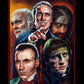 Christopher Lee - Movie Art by Rick Melton - T-Shirt - Wild Star Hearts 