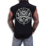 Dark Art Cult - PENTAGRAM BAPHOMET- Sleeveless Workers Shirt - Black - Wild Star Hearts 