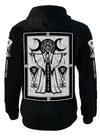Darkside - CULT PRIEST - Men's Hooded Zip-Up Sweater - Black - Wild Star Hearts 