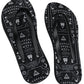 Image of print design on flip flops