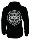 Darkside - PENTAGRAM BAPHOMET - Men's Hooded Zip-Up Sweater - Black - Wild Star Hearts 