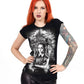 image of front of T shirt on model
