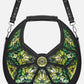 Restyle - Botanical - Gothic Black Handbag