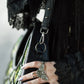 Restyle - Botanical - Gothic Black Handbag