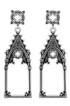 Restyle - Cathedralis Earrings - Silver Dropper Earrings