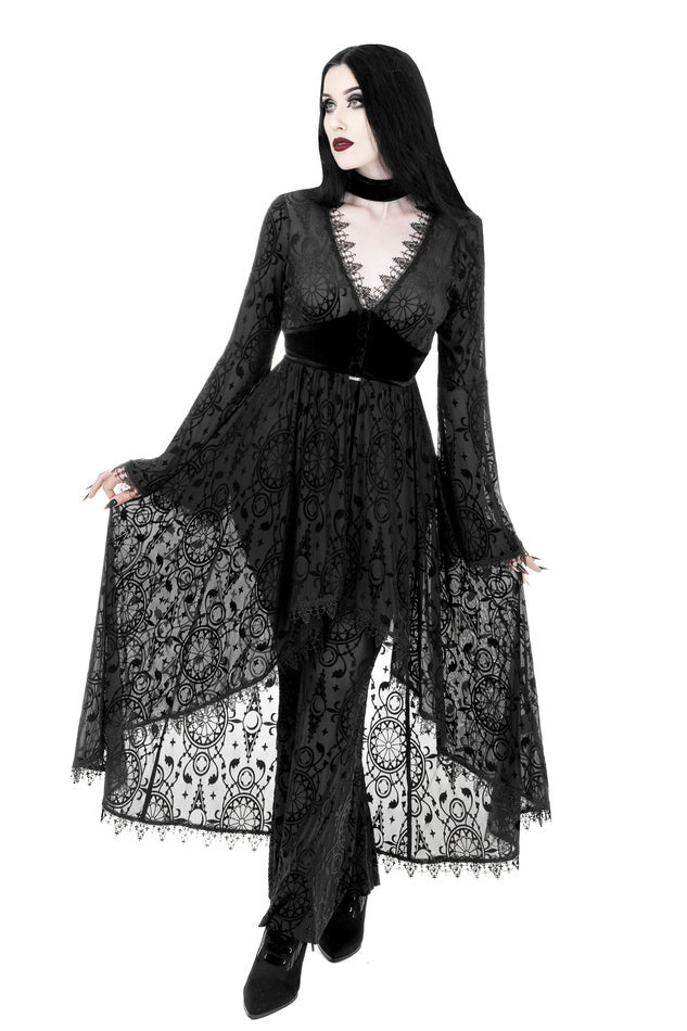 Dark Side Robe Restyle - Dark Altar - Goth Sheer Robe | Gothic Lingerie | Nightwear ...