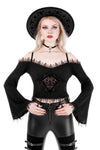 Restyle - Delphyne - Gothic Blouse Long-Sleeve Top