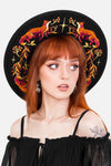 Restyle - Embers - Wide Brim Witchy Hat