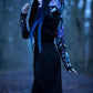 Restyle - Enchanted Forest - Long pagan Hoodie with moth and crescent oversized hood