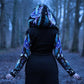 Restyle - Enchanted Forest - Long pagan Hoodie with moth and crescent oversized hood