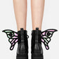 Restyle - Nocturne - Buckle Winged Platform Goth Boots