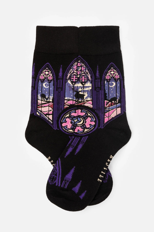 Relic Socks Restyle - Moonglow Jacquard Socks - Gothic Socks | Breathable – Wild ...