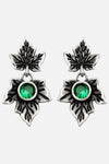 Restyle - Poisoned Ivy Earrings - Silver Dropper Stud Earrings