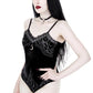 Restyle - Cathedral Snake - Body - Body en velours à manches allongées