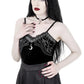 Restyle - Cathedral Snake - Body - Body en velours à manches allongées