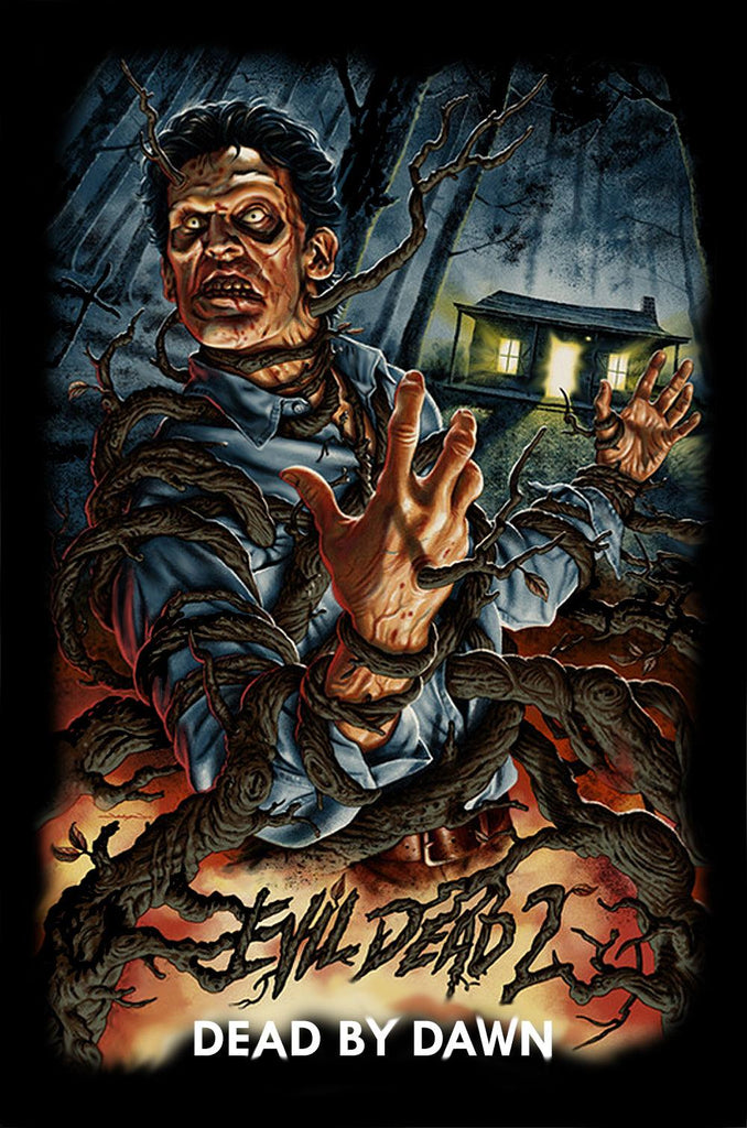 Evil Dead By Dawn - Classic Horror Movie Art - T-Shirt - Wild Star Hearts 