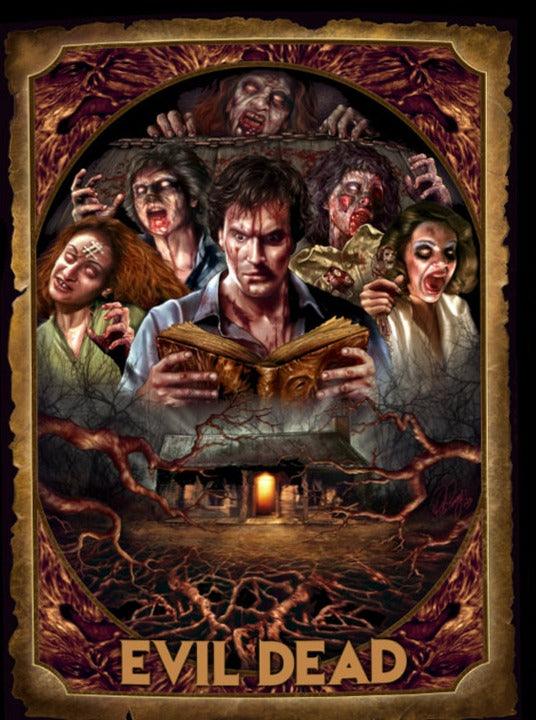 Evil Dead - Necronomicon - Classic Horror Movie Art - T-Shirt by Peter Panayis - Wild Star Hearts 