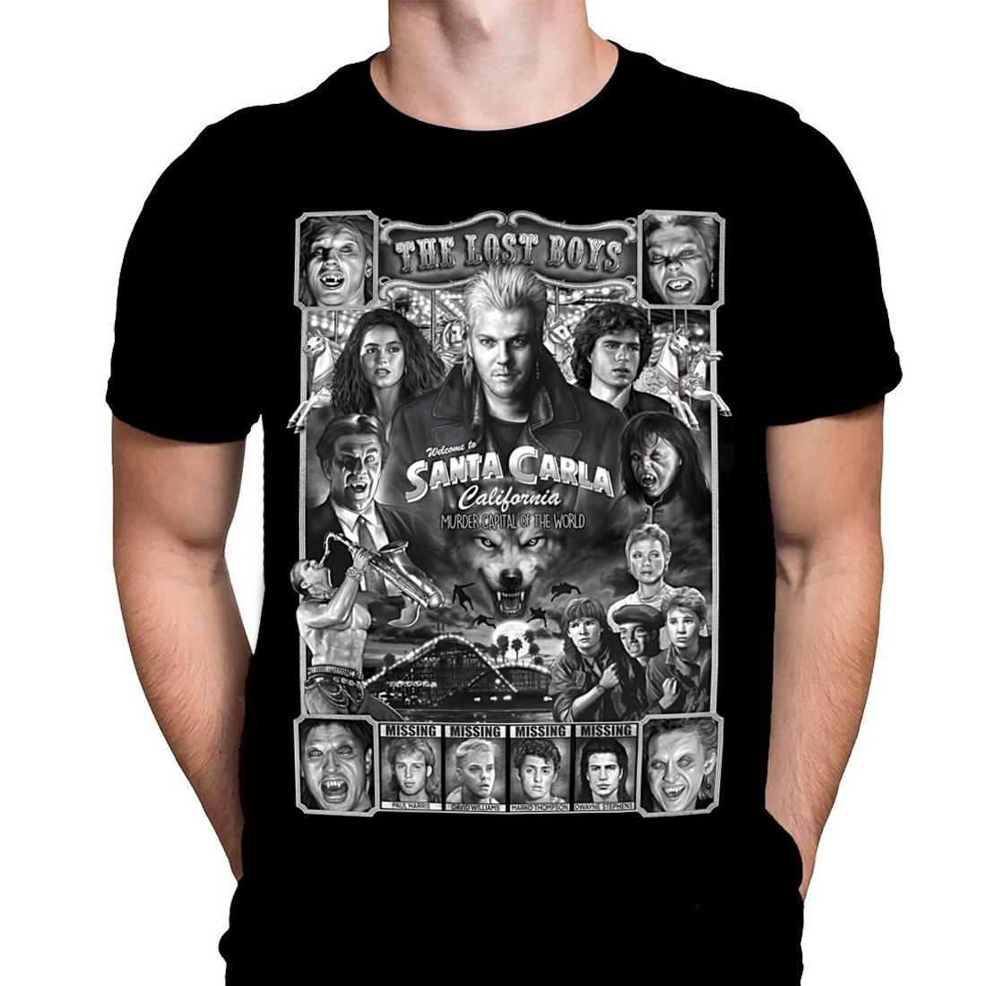 Santa Carla Vampire Movie T-shirt Unisex Retrò Anni '80 Horror - Foto 4