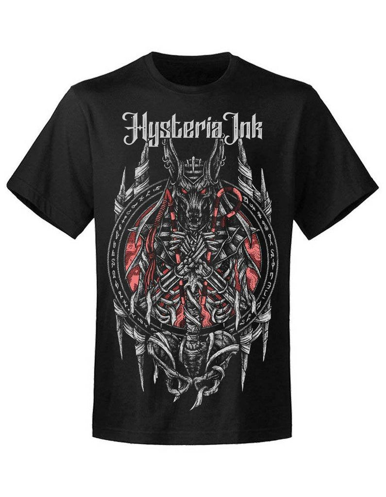 Hysteria Ink - Anubis - Men's T-Shirt - Black - Wild Star Hearts 