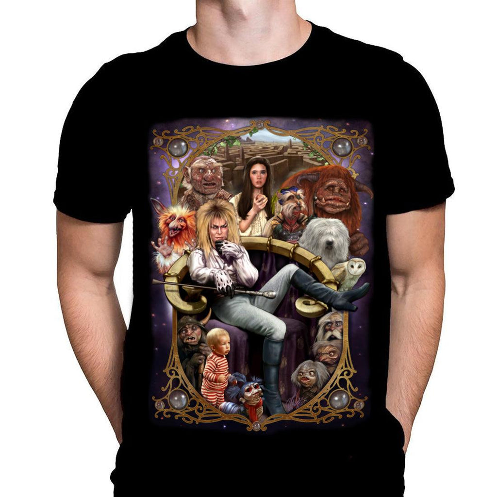 It's Only Forever Labyrinth - Classic Movie Art - T-Shirt by Peter Panayis - Wild Star Hearts 