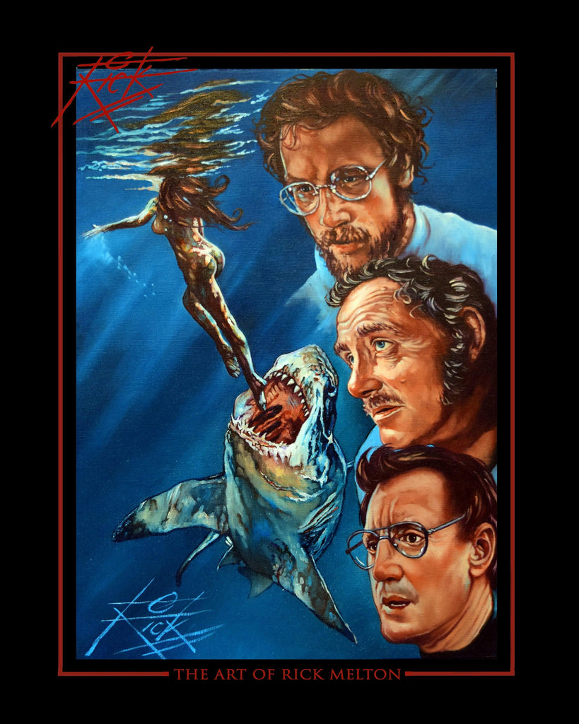 Jaws Opening Scene - Movie Art by Rick Melton - T-Shirt - Wild Star Hearts 