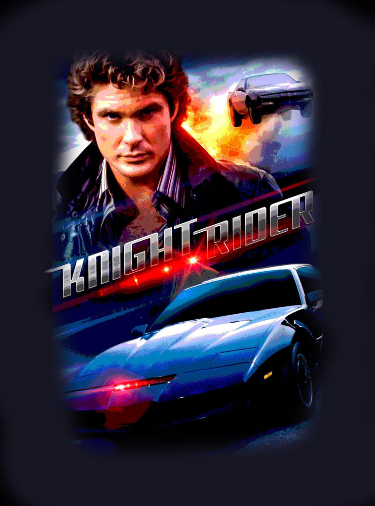 Knight-Rider - Classic 80's TV Series- T-Shirt - Wild Star Hearts 