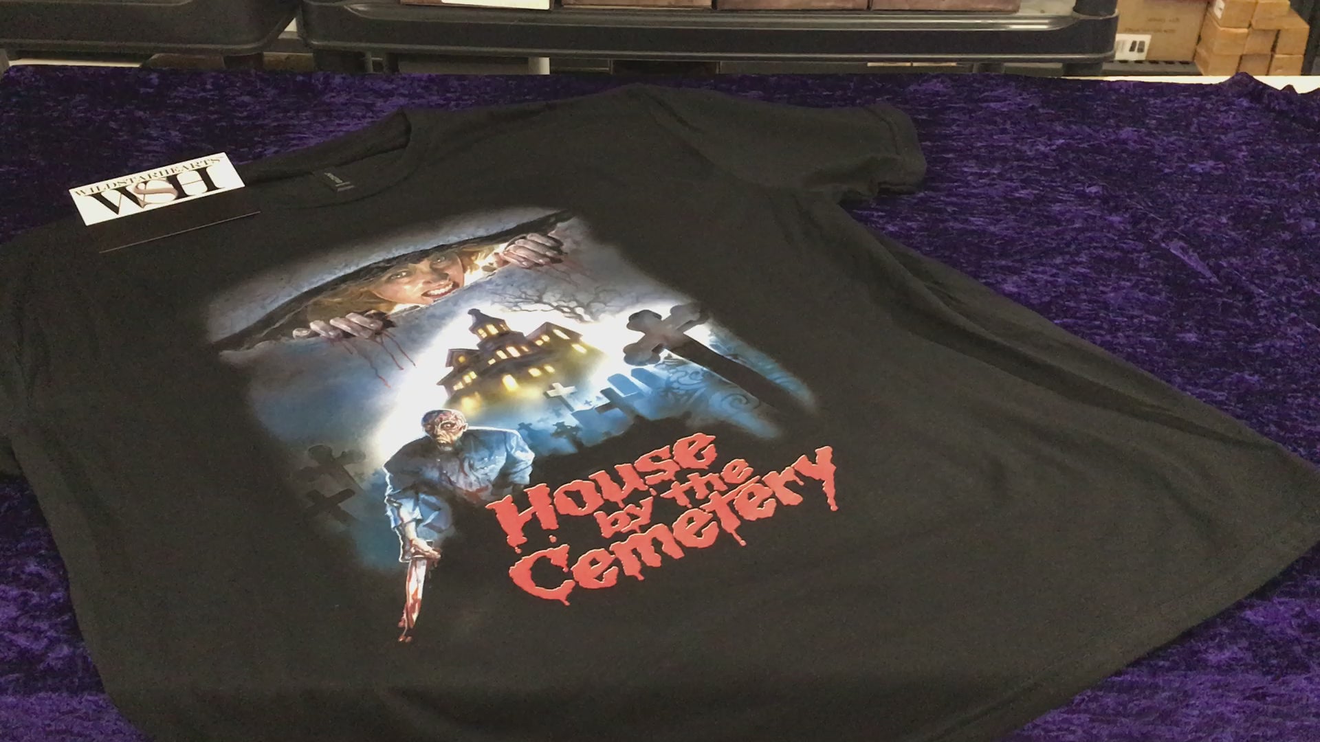 Classic Horror T-Shirt - House By The Cemetery - Gory Horror Movie 