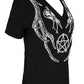 Restyle - Black Pagan Top - Womens T-Shirt - Wild Star Hearts 