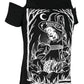 Restyle - Burn The Witch - Women's Cold Shoulder Top - Wild Star Hearts 
