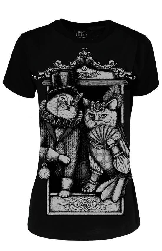 Restyle - Cat Couple - T-Shirt - Wild Star Hearts 