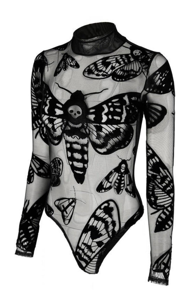 Restyle - Death's Head Moth mesh bodysuit - Wild Star Hearts 
