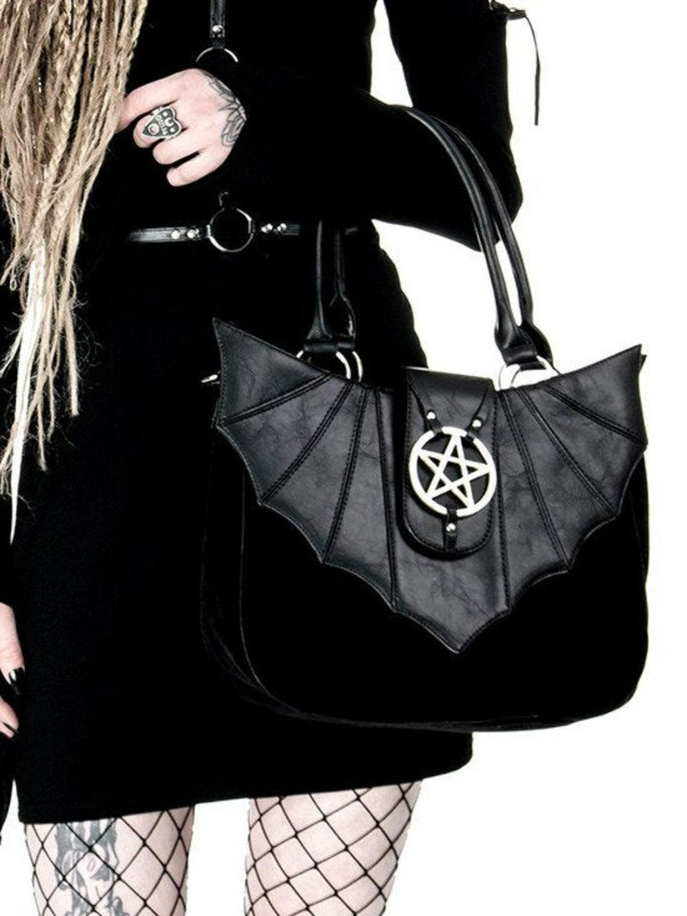 Restyle - OMINOUS BAG - bat purse with pentagram - Wild Star Hearts 