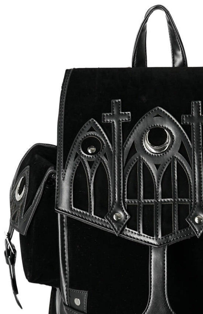 Restyle - Stained Glass Cathedral Backpack - Gothic Backpack - Wild Star Hearts 