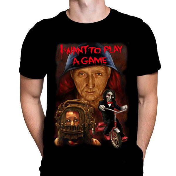 Saw Horror Movie 'Let's Play A Game' T-Shirt - Black Horror Fan Tee For Men & Women