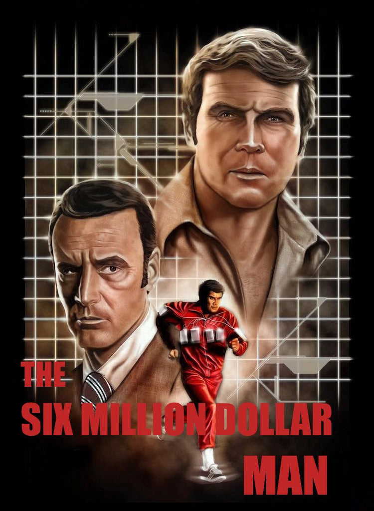 Six Million Dollar Man - TV Series Art - T-Shirt - Wild Star Hearts 