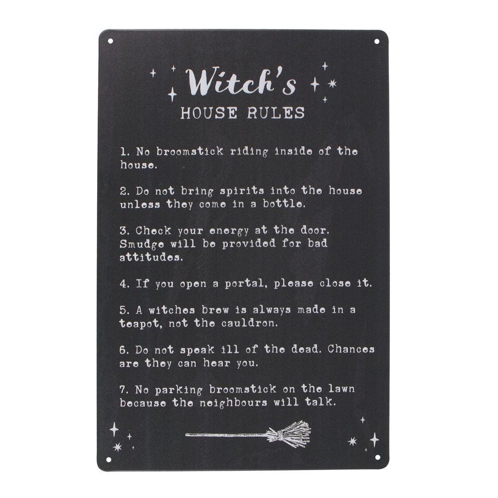 Something Different - Witch's House Rules - Wall Plaque - Wild Star Hearts 