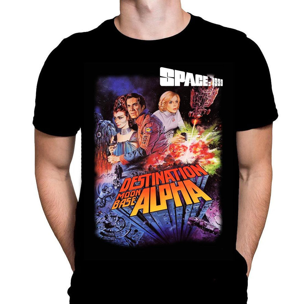 Space 1999 - 70'S Sci-Fi TV Show - T-Shirt - Wild Star Hearts 