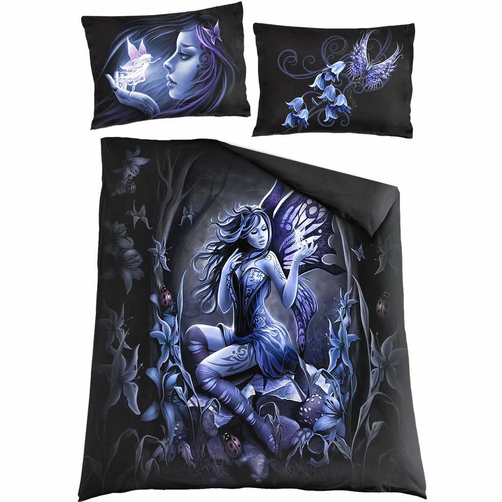 Spiral - Bluebell Fairy - Double sided Duvet Set - Double Bed - Wild Star Hearts 