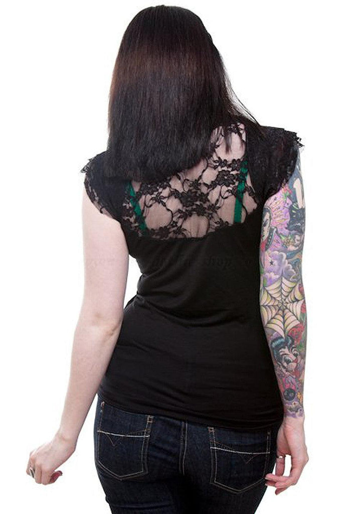 Image of back of Goth Top