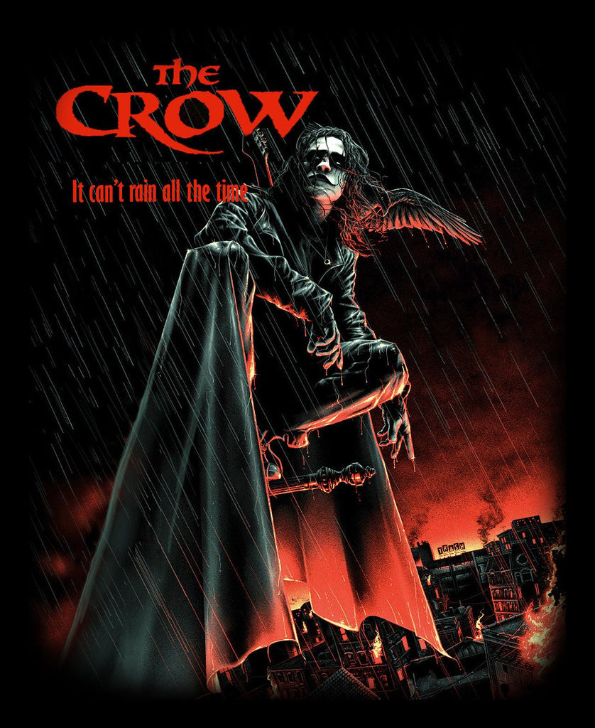 The Crow Rain - Classic Thriller Movie Poster Art - T-Shirt - Wild Star Hearts 