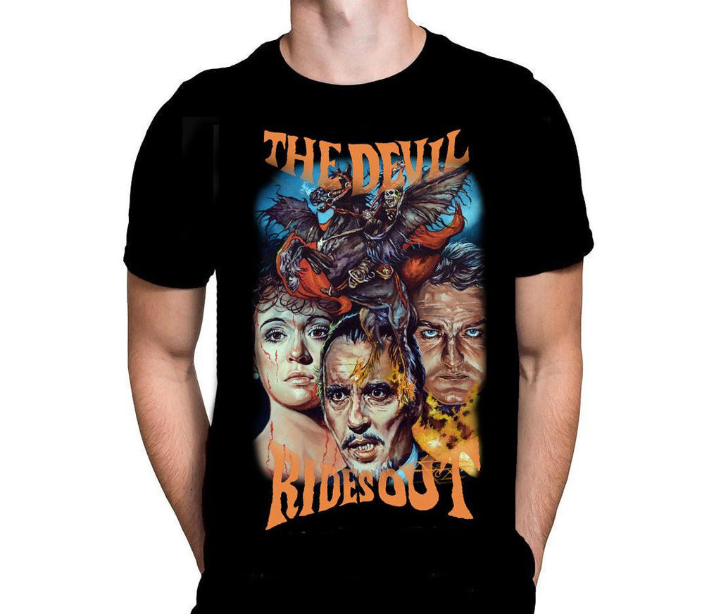 THE DEVIL RIDES OUT - Movie Art by Rick Melton - T-Shirt - Wild Star Hearts 