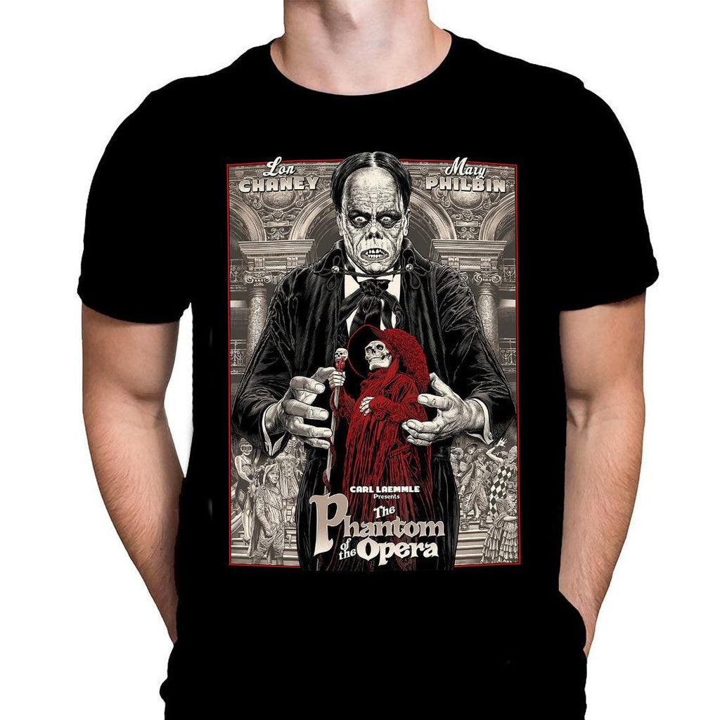 The Phantom Of The Opera Poster - Classic Horror Movie Art - T-Shirt - Wild Star Hearts 
