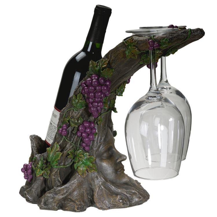 Tree Goddess Wine Bottle and Glasses Holder - Wild Star Hearts 